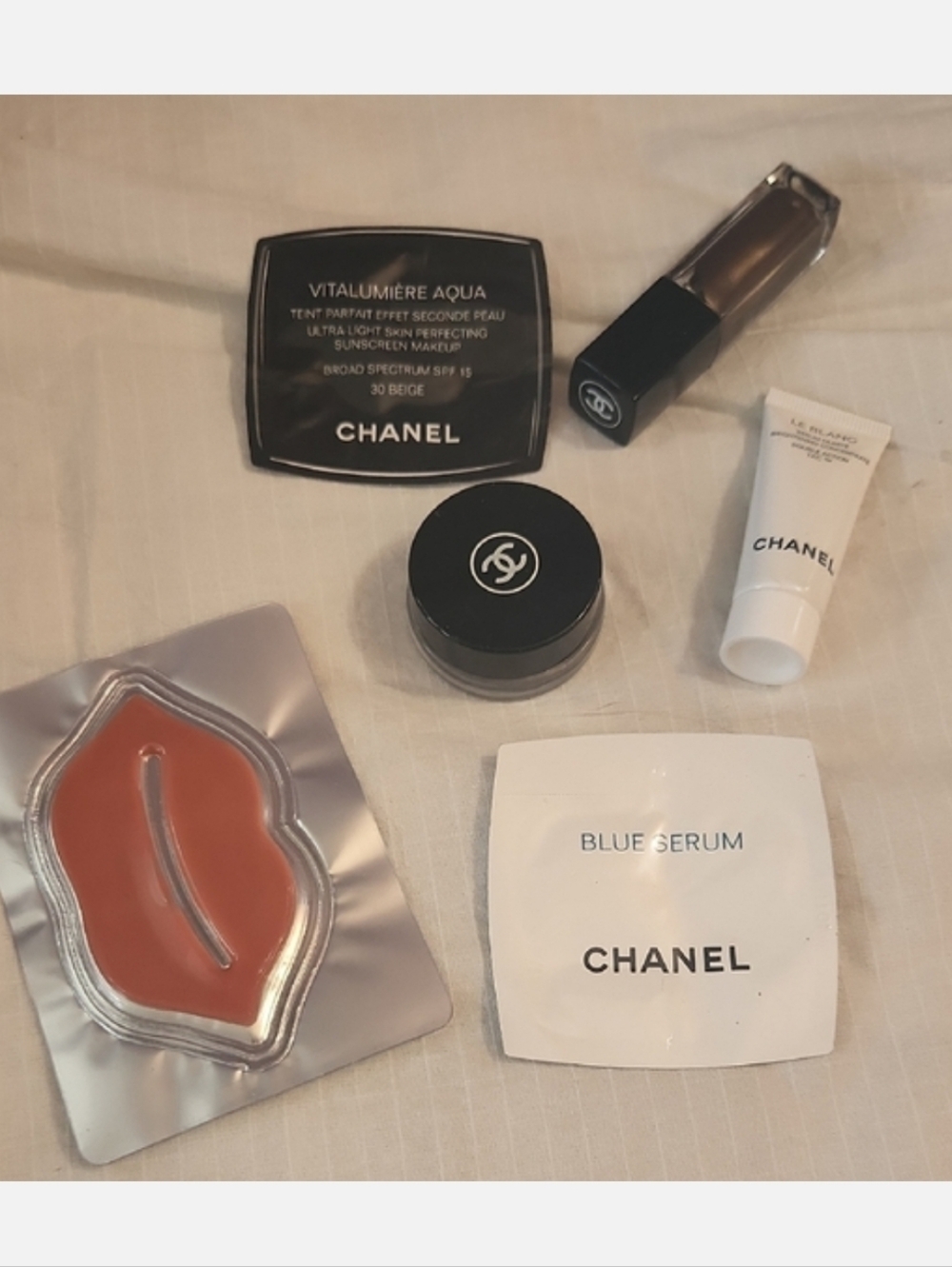 Chanel Bundle Lot Skincare Makeup Glass Mini Empty Container - Picture 6 of 6
